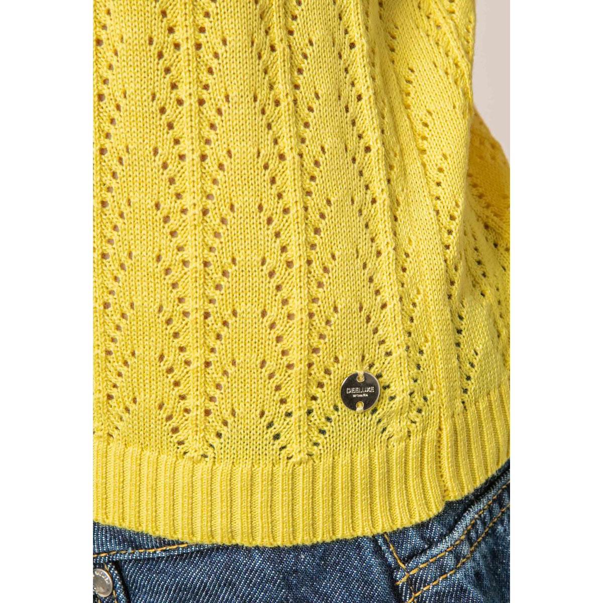 Débardeur fille en coton KISHI jaune, DEELUXE