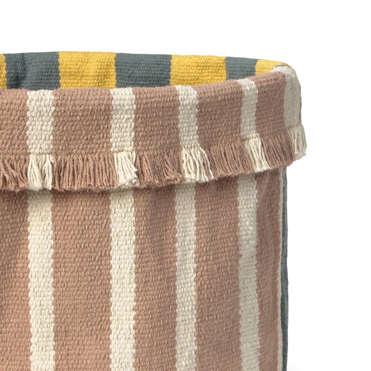 Grand panier COLOR ON naturel, miel foncé, terrazo, brun, LORENA CANALS