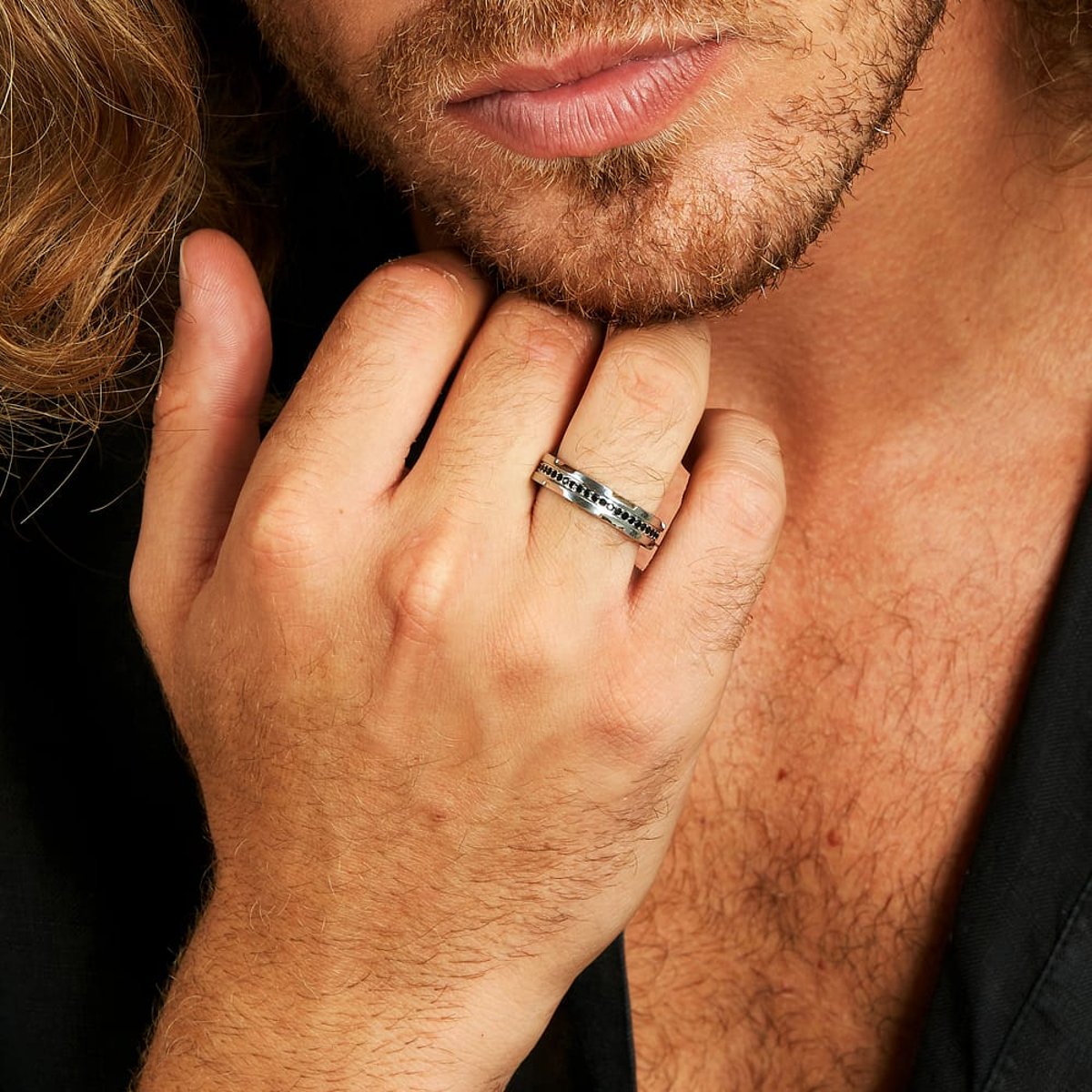 Bague en Acier, Pierre PP URBAN argent, MORELLATO