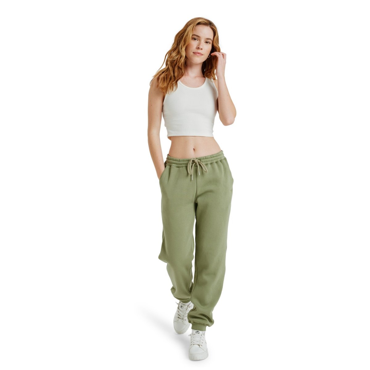 Pantalon de jogging SURF STOKED BRUSHED. vert oil green, ROXY