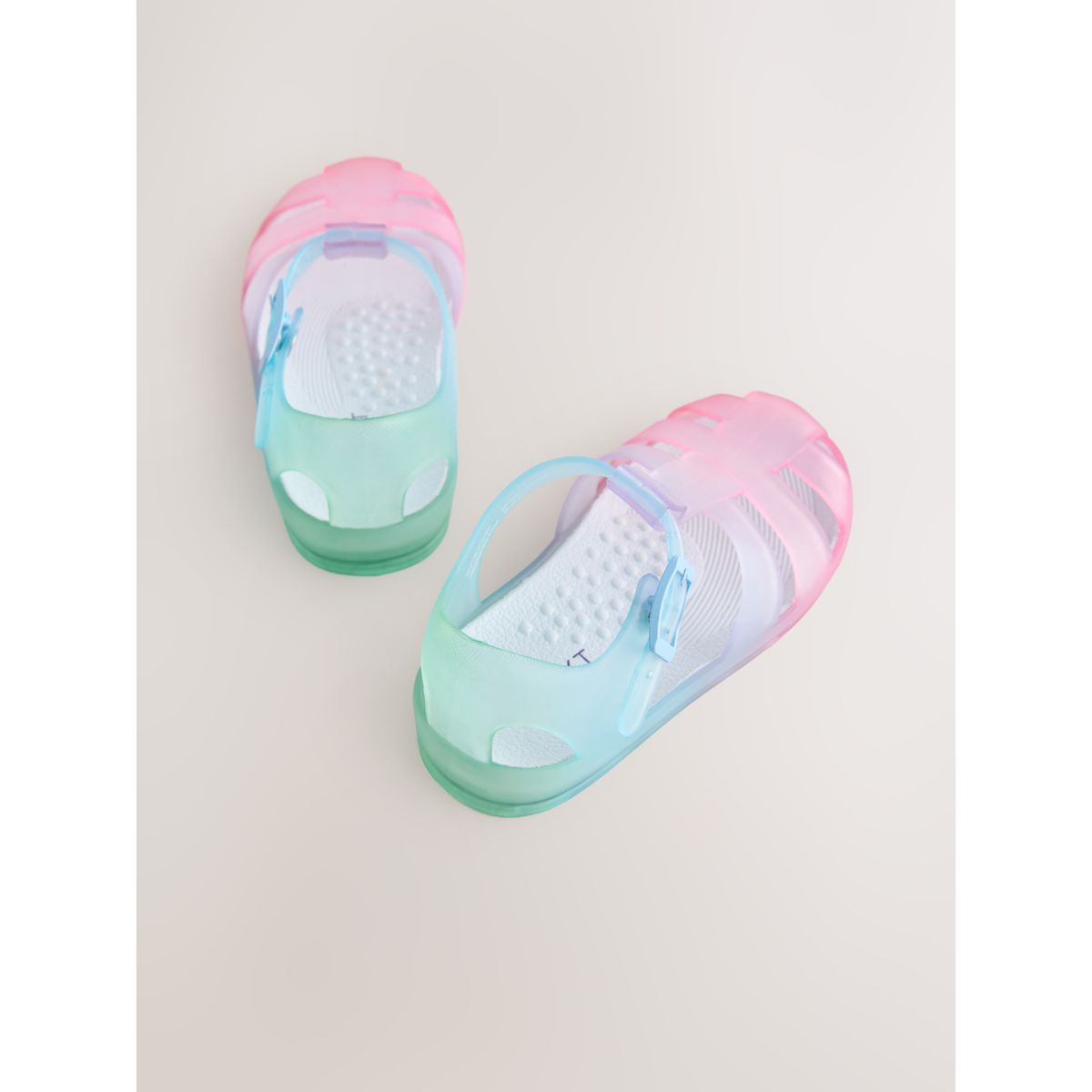 Sandales en plastique rose/bleu, NEXT