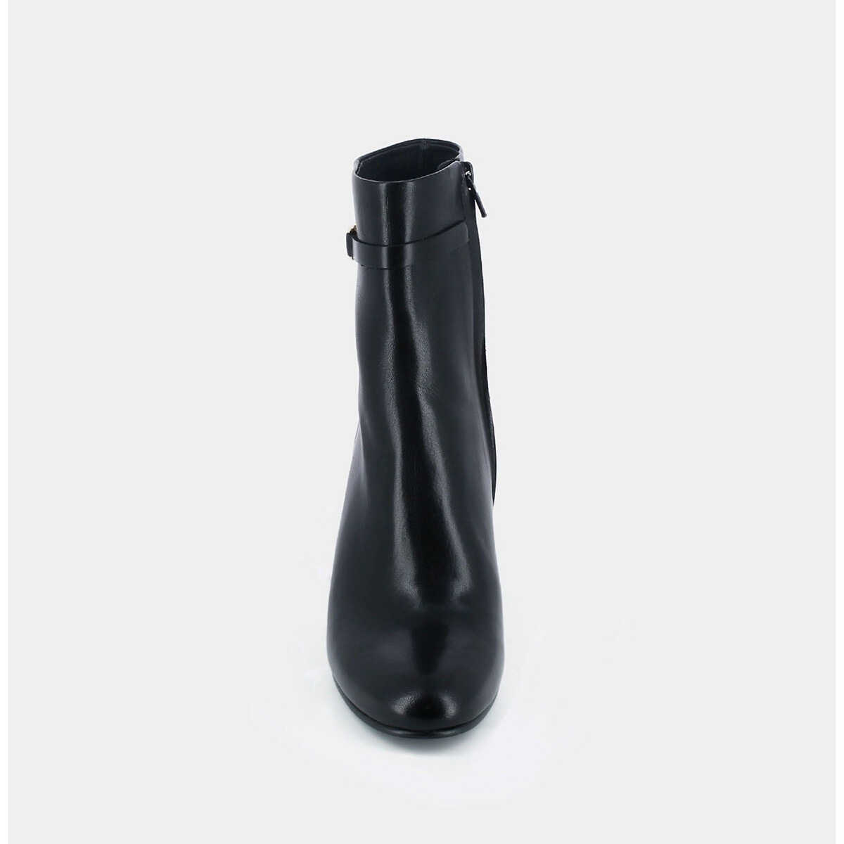 Bottines cuir à talon Defae noir, JONAK