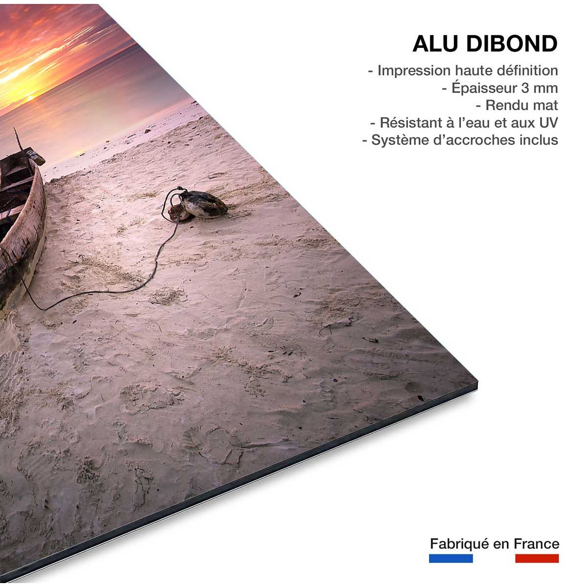 Tableau zanzibar sunset tableau alu dibond, HEXOA