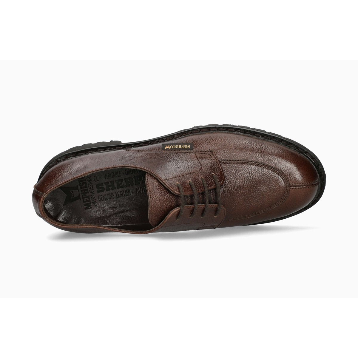 Derbies en cuir PEGASIO marron foncé 11, MEPHISTO