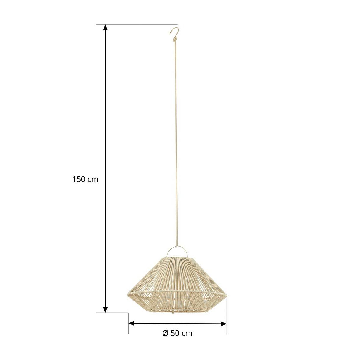 Lampe solaire moderneLED, Austas beige, noir, LINDBY