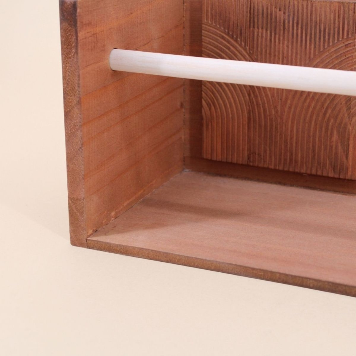 Etagère murale en bois 50cm naturel, ORNAMI