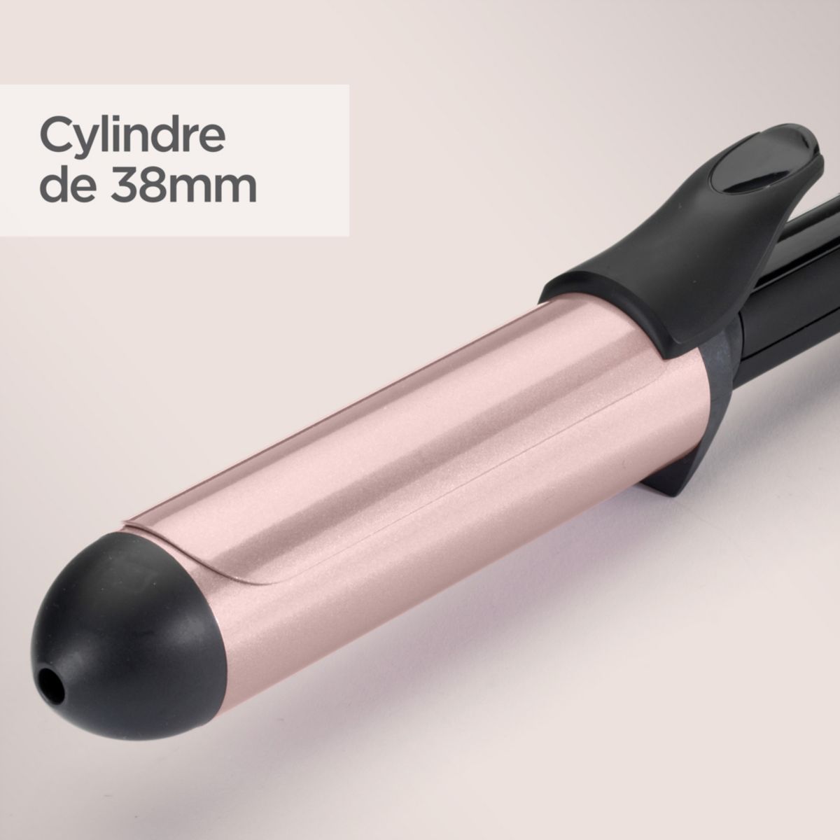 Fer à boucler C453E Rose quartz 38 mm Curling tong couleur unique, BABYLISS