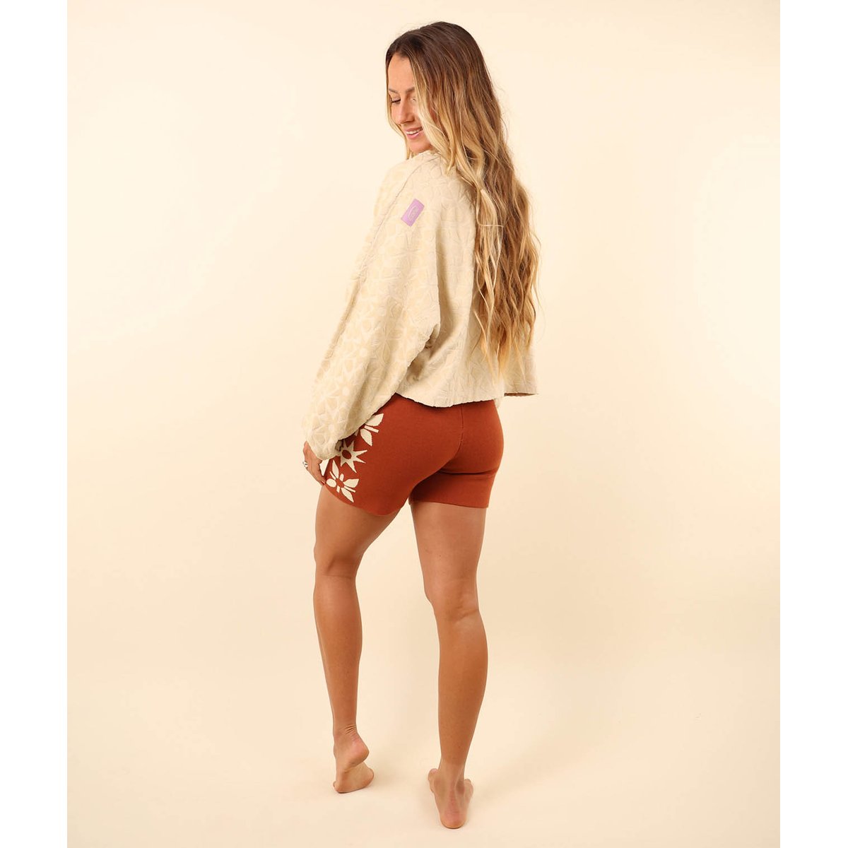 Sweat jacquard éponge SPONGY sable, OXBOW