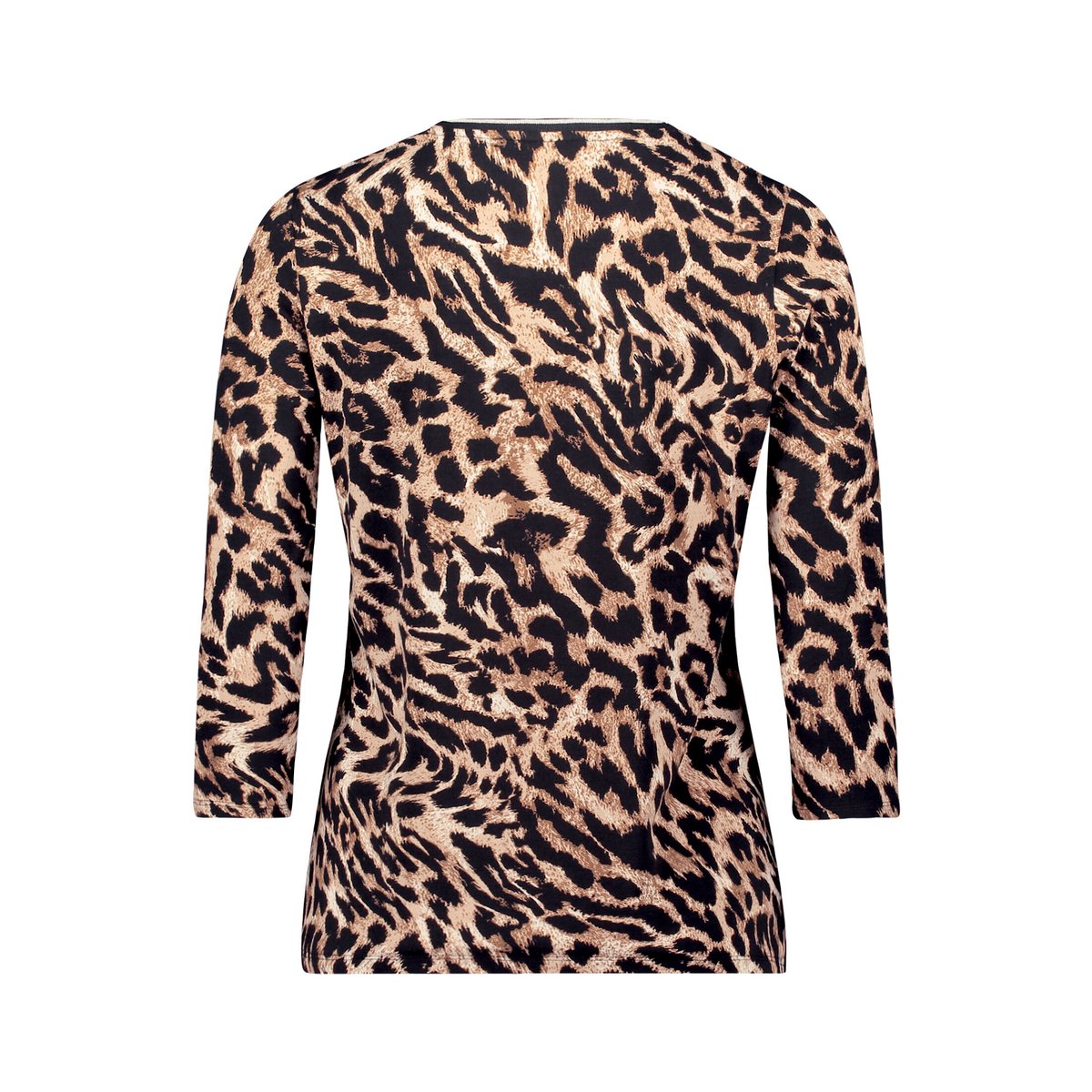 T-shirt basique à imprimé noir/beige, BETTY BARCLAY