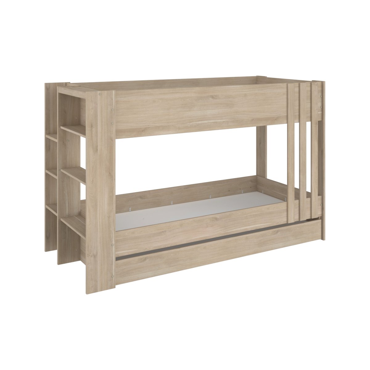 Lit superposé avec tiroir en option - PALMYRE bois clair, CAMIF