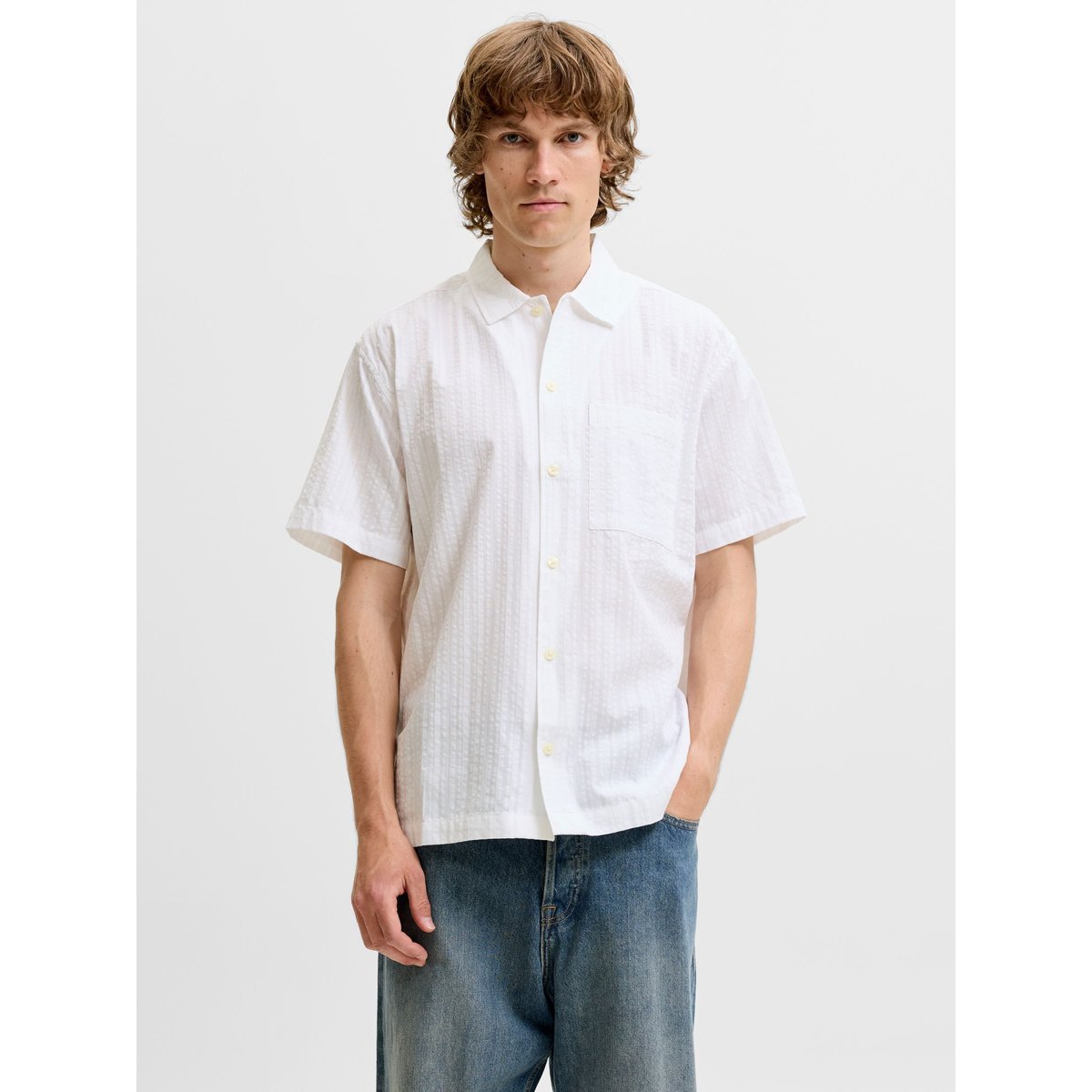 Chemise white, JACK & JONES