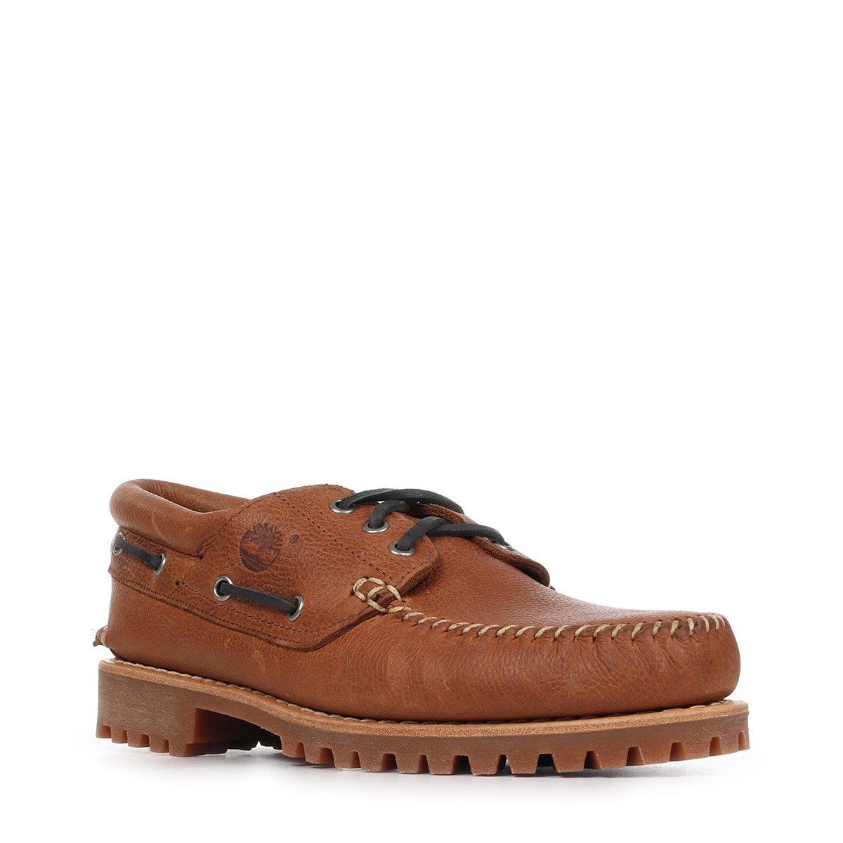 Chaussures AUTHENTIC BOAT SHOE rust full grain with dark gray, TIMBERLAND