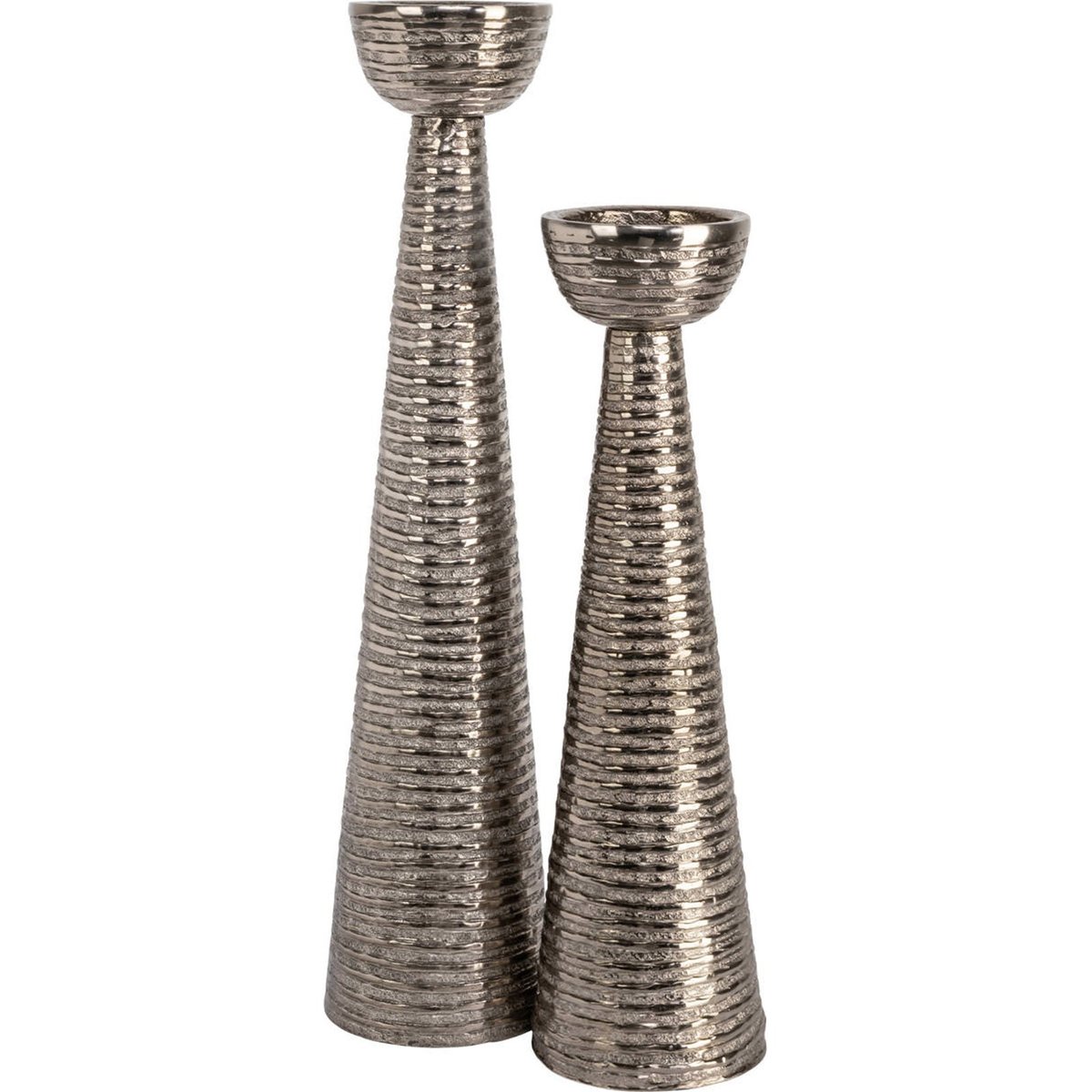 Bougeoir en aluminium effet laiton antique laiton antique, RECOLLECTION