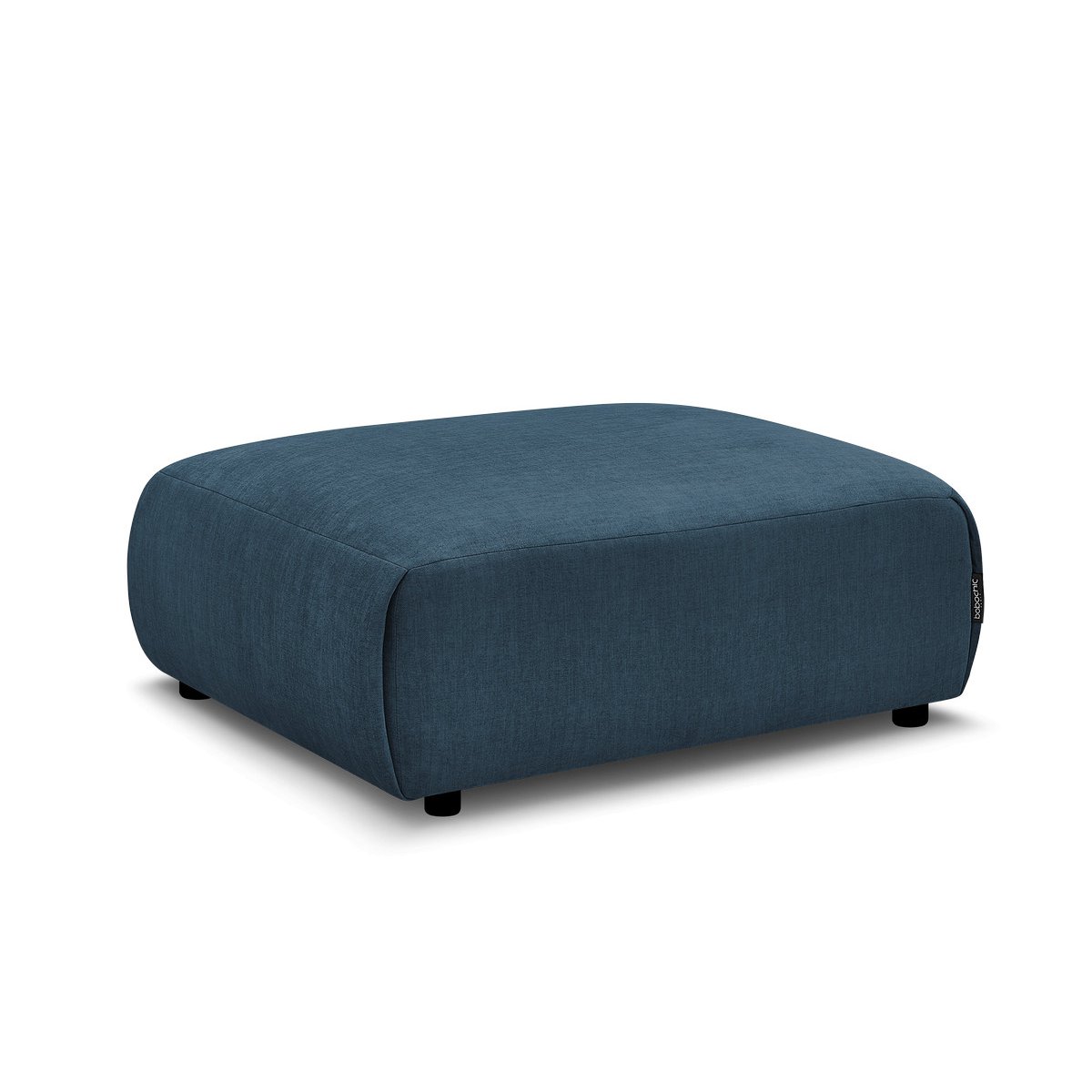 Pouf velours, JANA bleu, BOBOCHIC