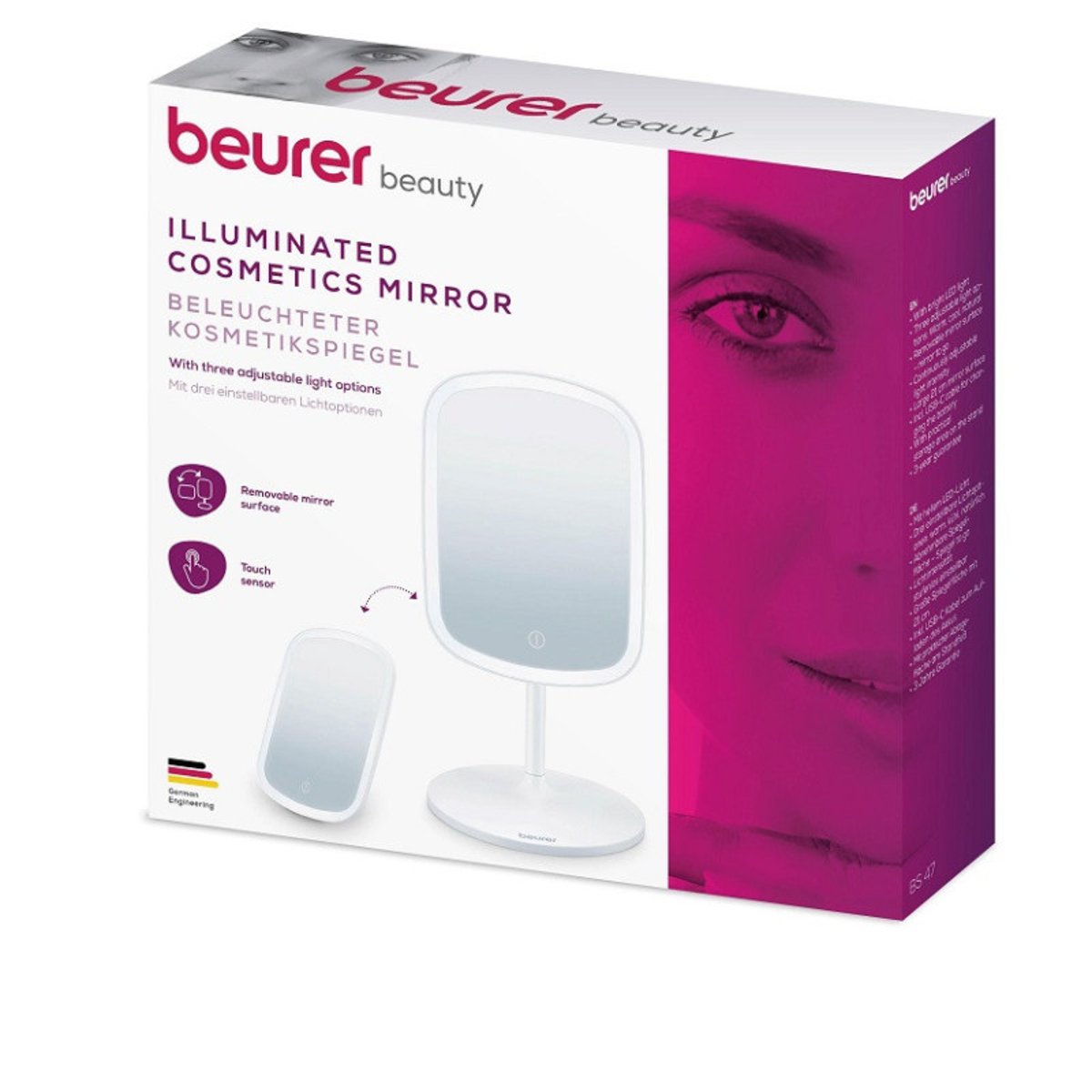 Miroir cosmétique lumineux - Beurer - BS 47 couleur unique, BEURER