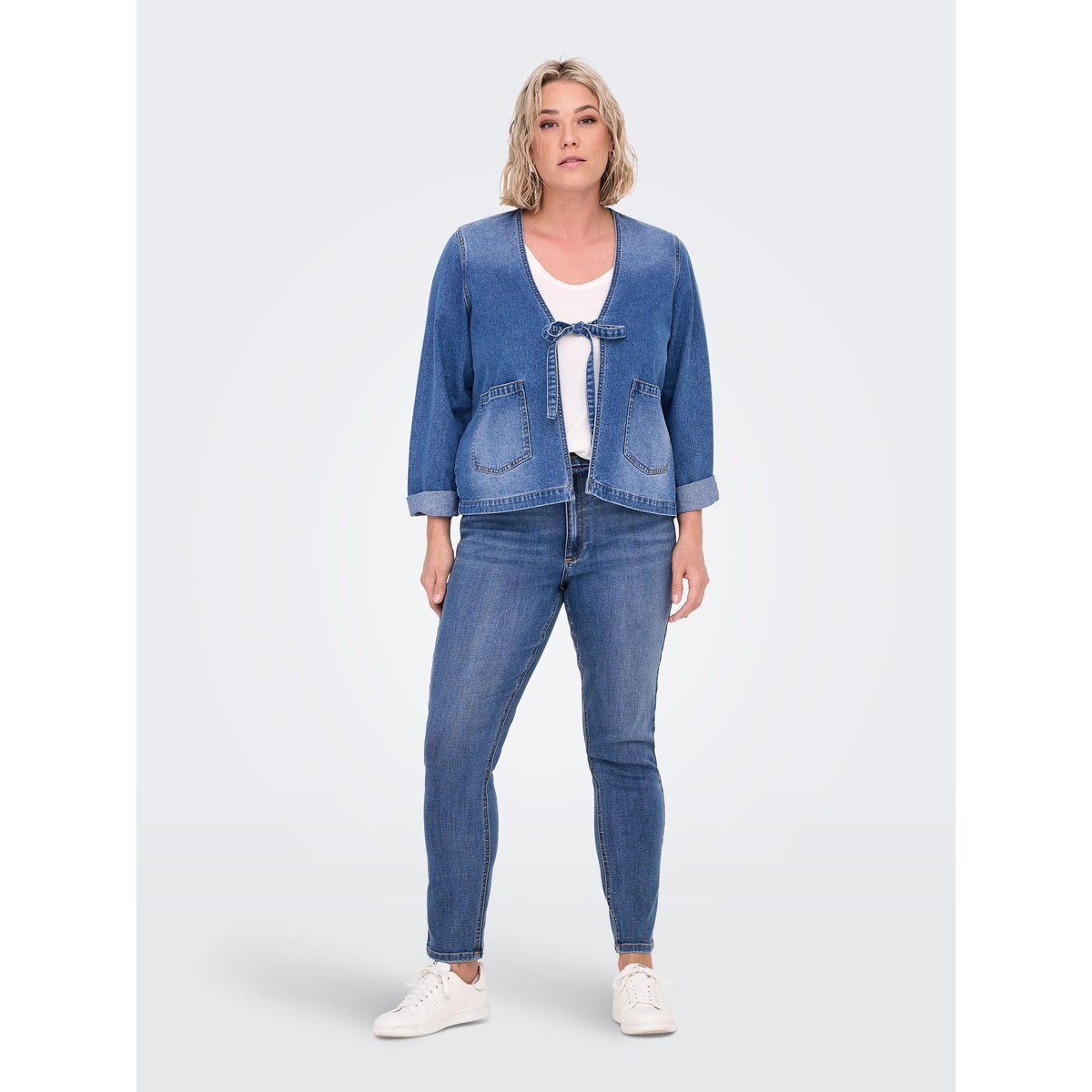Veste En Jean medium blue denim, ONLY CARMAKOMA