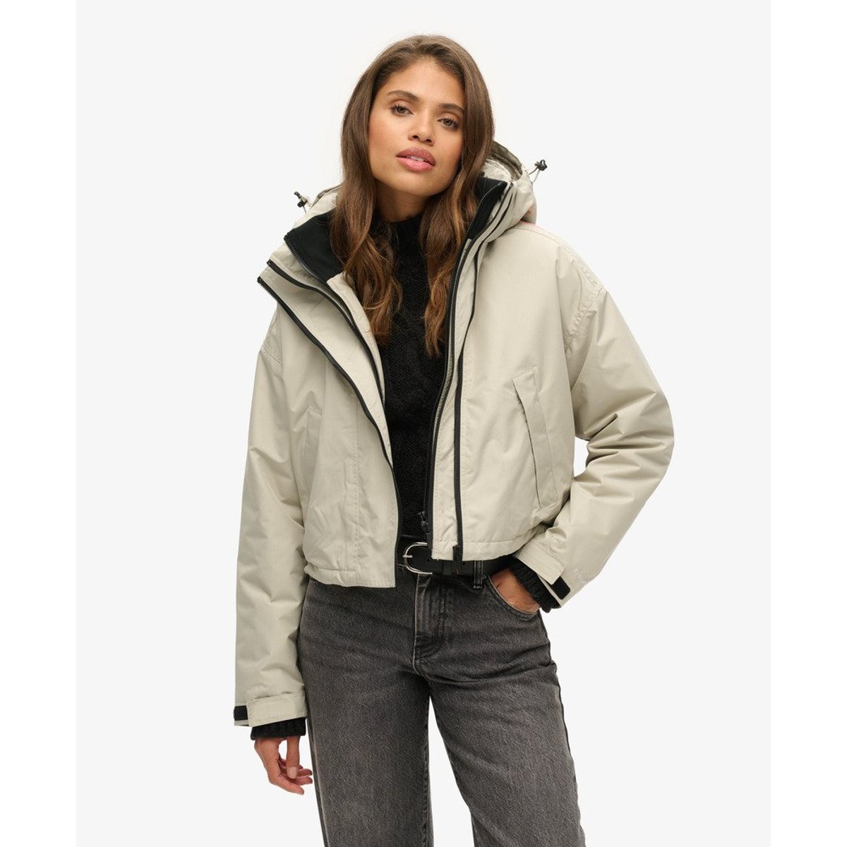 Veste SD-Windcheater gris saule quadrillage, SUPERDRY