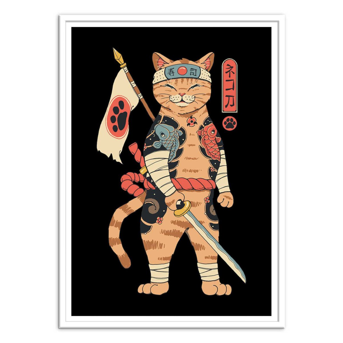 Affiche d'art - Neko Shogun - Vincent Trinidad affiche d'art, WALL EDITIONS