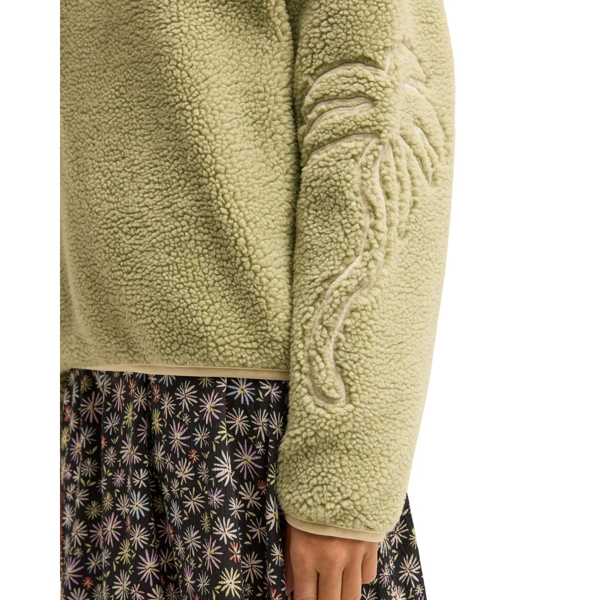 Polaire demi-zip SUN FUN vert smoke green, BILLABONG