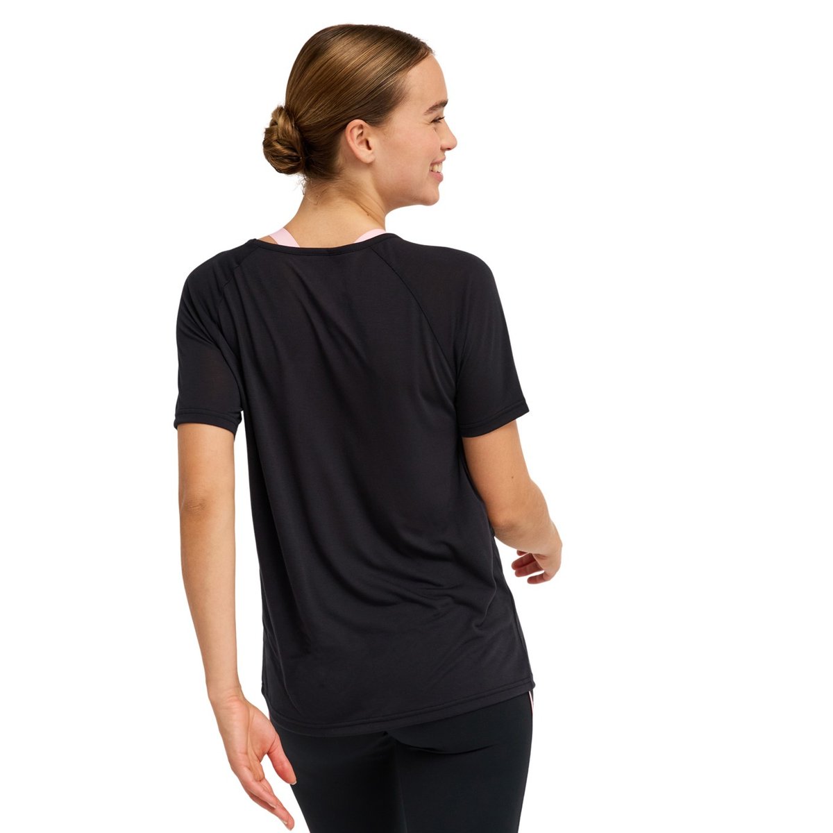 T-Shirt de sport, manches courtes, col rond, . noir true black, ROXY