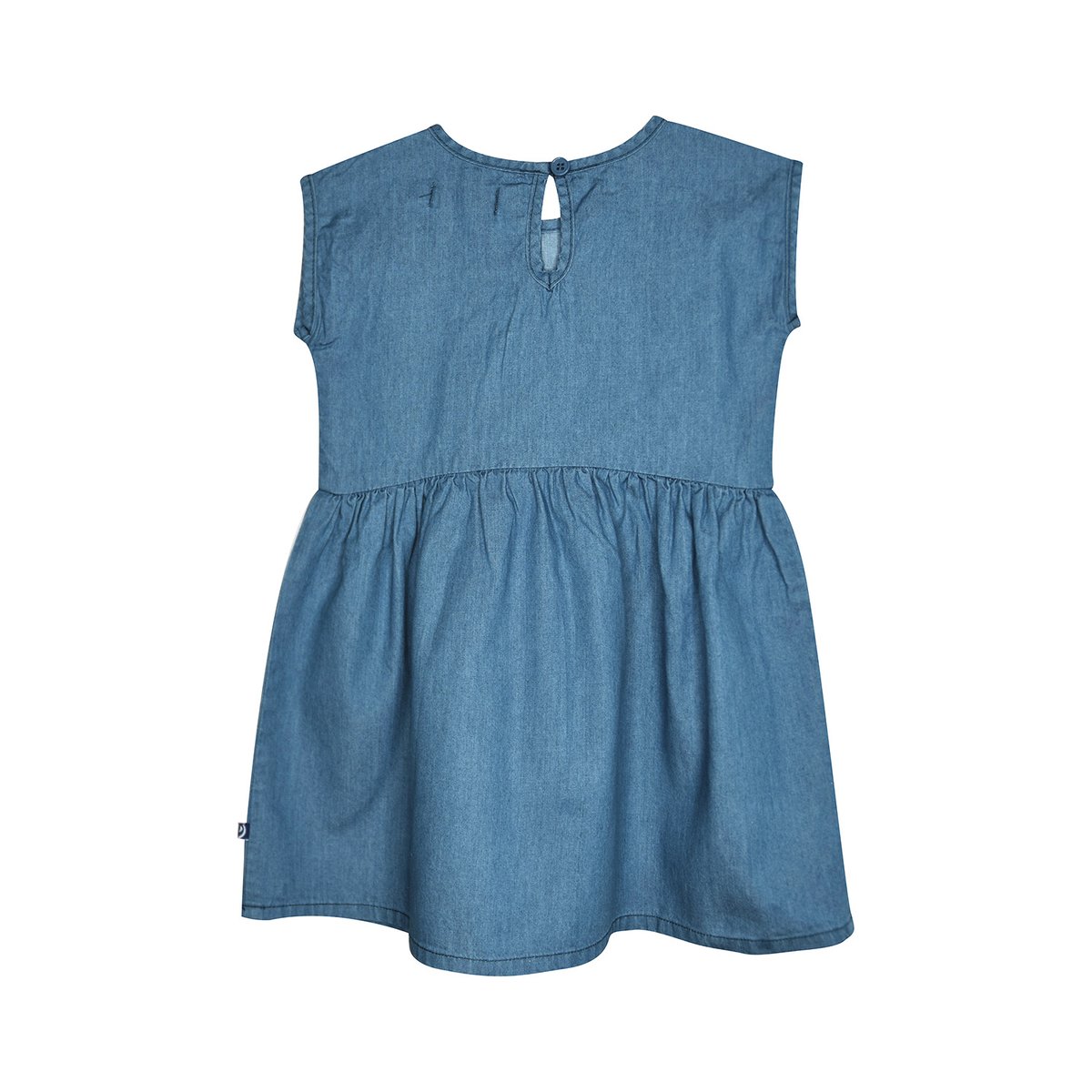 Robe nathalia jean sans manches enfant bleu, SUCRE D'ORGE