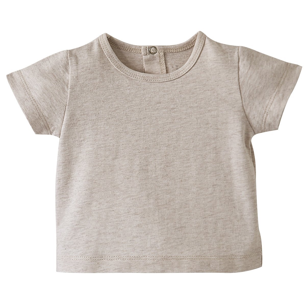 Salopette courte + tee-shirt ecru beige, SUCRE D'ORGE