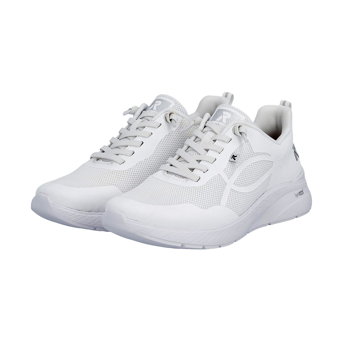 Basket Basse à Lacets Mesh blanc, RIEKER