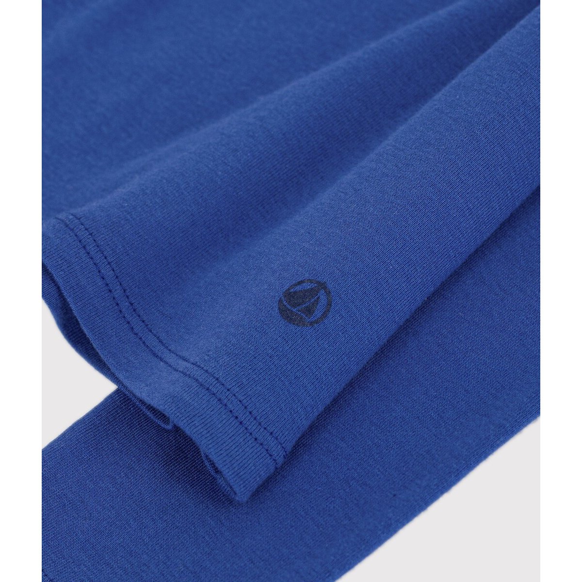 Crew Neck Long Sleeve T-Shirt blue, PETIT BATEAU