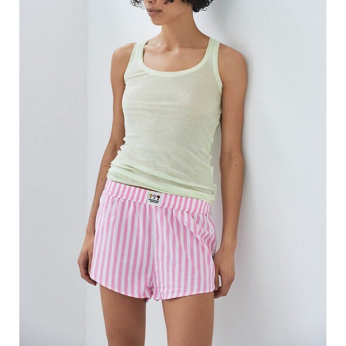 Short à rayures, VEXTOWN rayé rose, AMERICAN VINTAGE