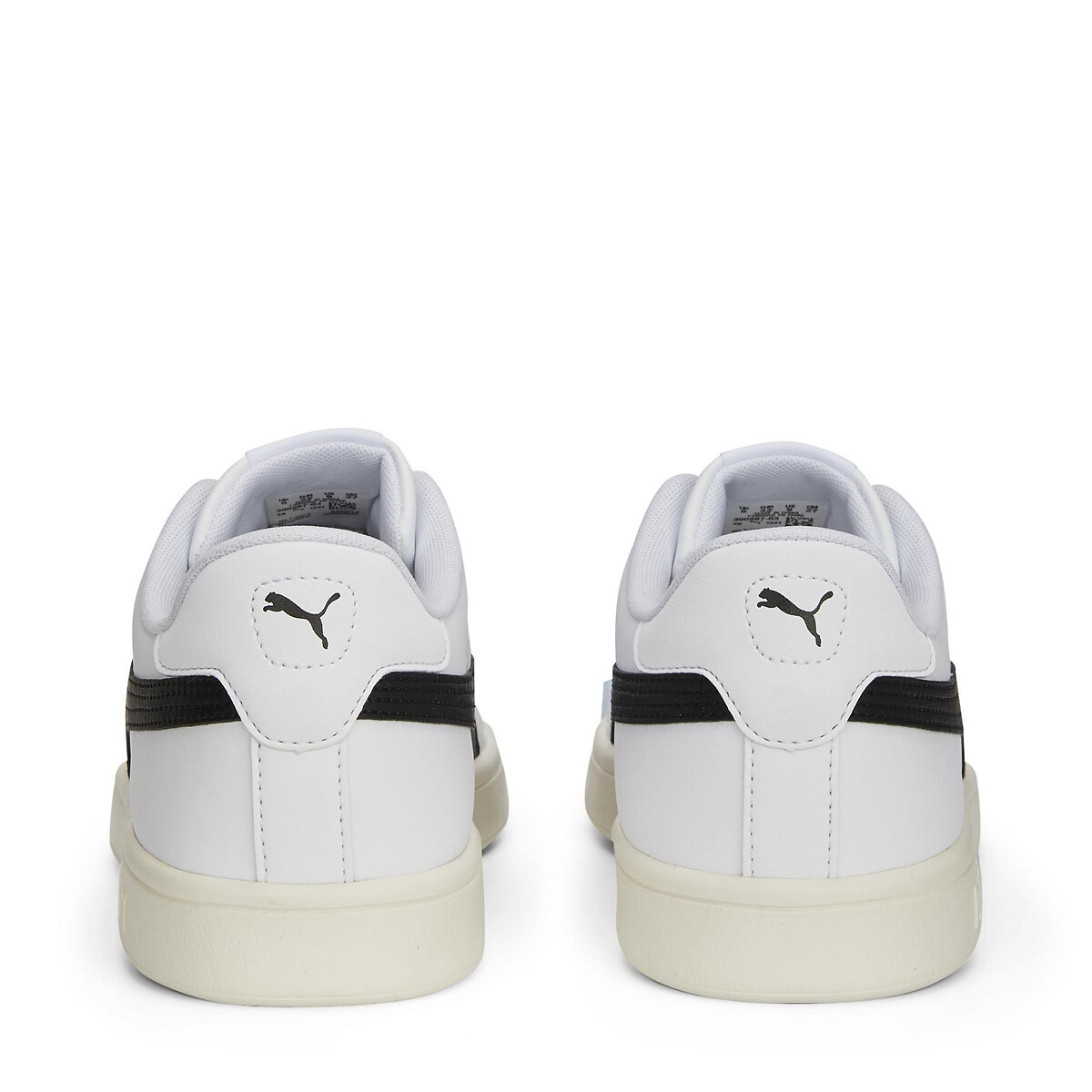 Baskets cuir Smash 3.0 L blanc/noir, PUMA