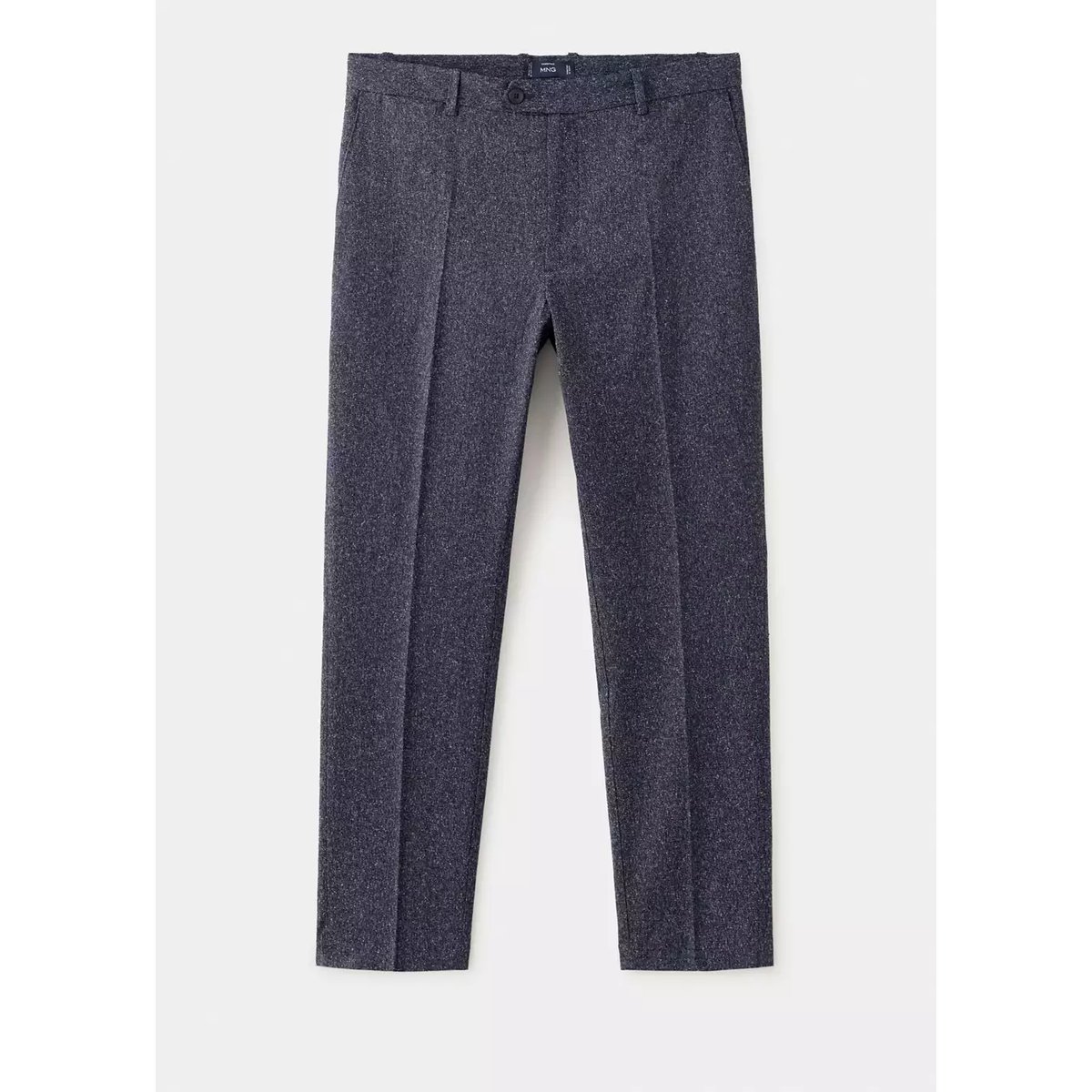 Pantalon regular-fit texturé bleu marine, MANGO MAN