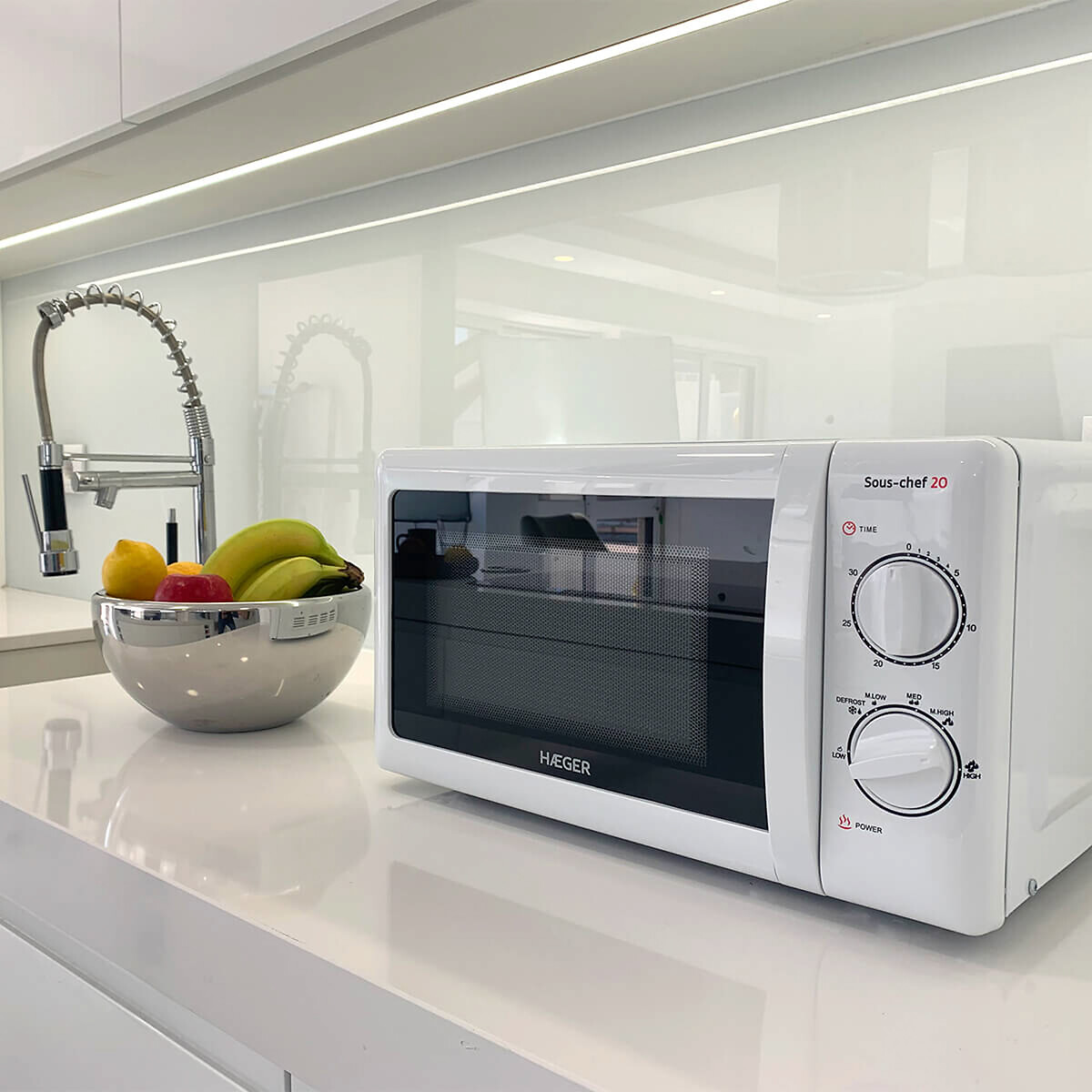 Micro-ondas Sous-Chef 20, HAEGER branco, HAEGER