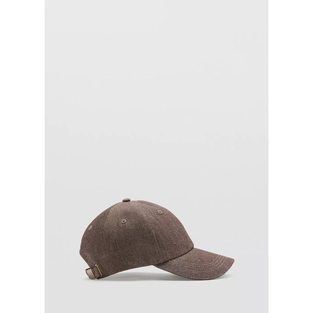 Casquette coton visière chocolat, MANGO
