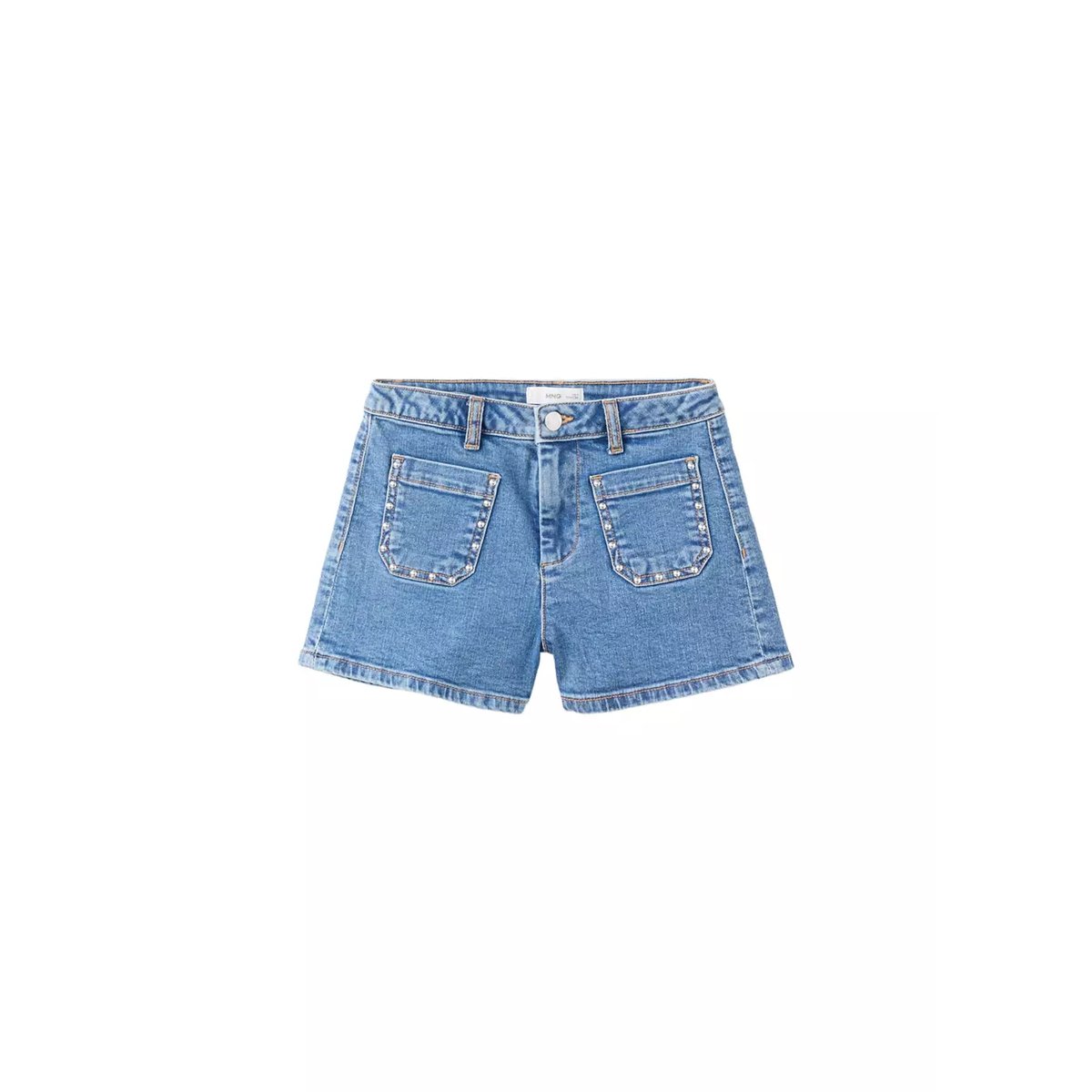 Short poches à clous bleu moyen, MANGO KIDS