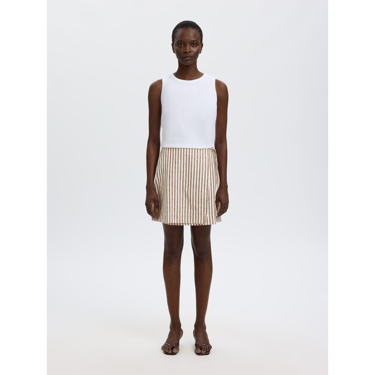 Jupe Portefeuille egret, SELECTED