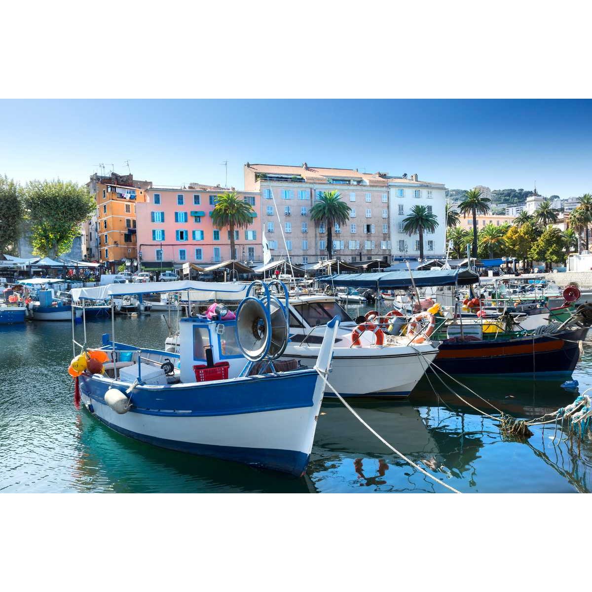 Tableau Mural Ajaccio PORT tableaux sur toile-bleu, CEANOTHE