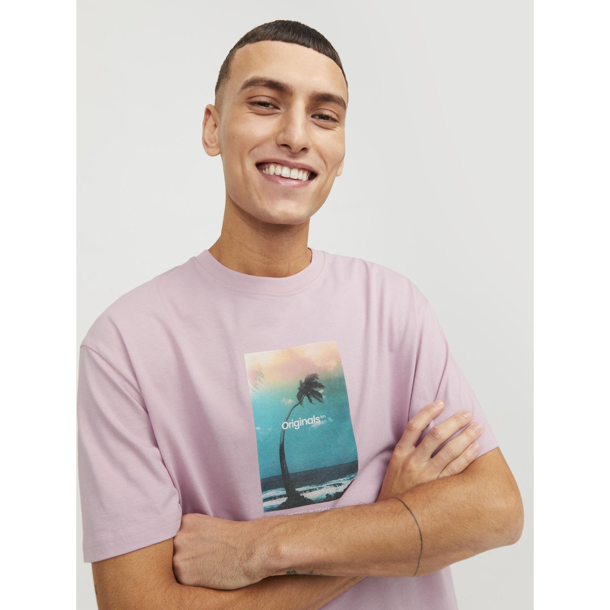 T-Shirt pink nectar, JACK & JONES