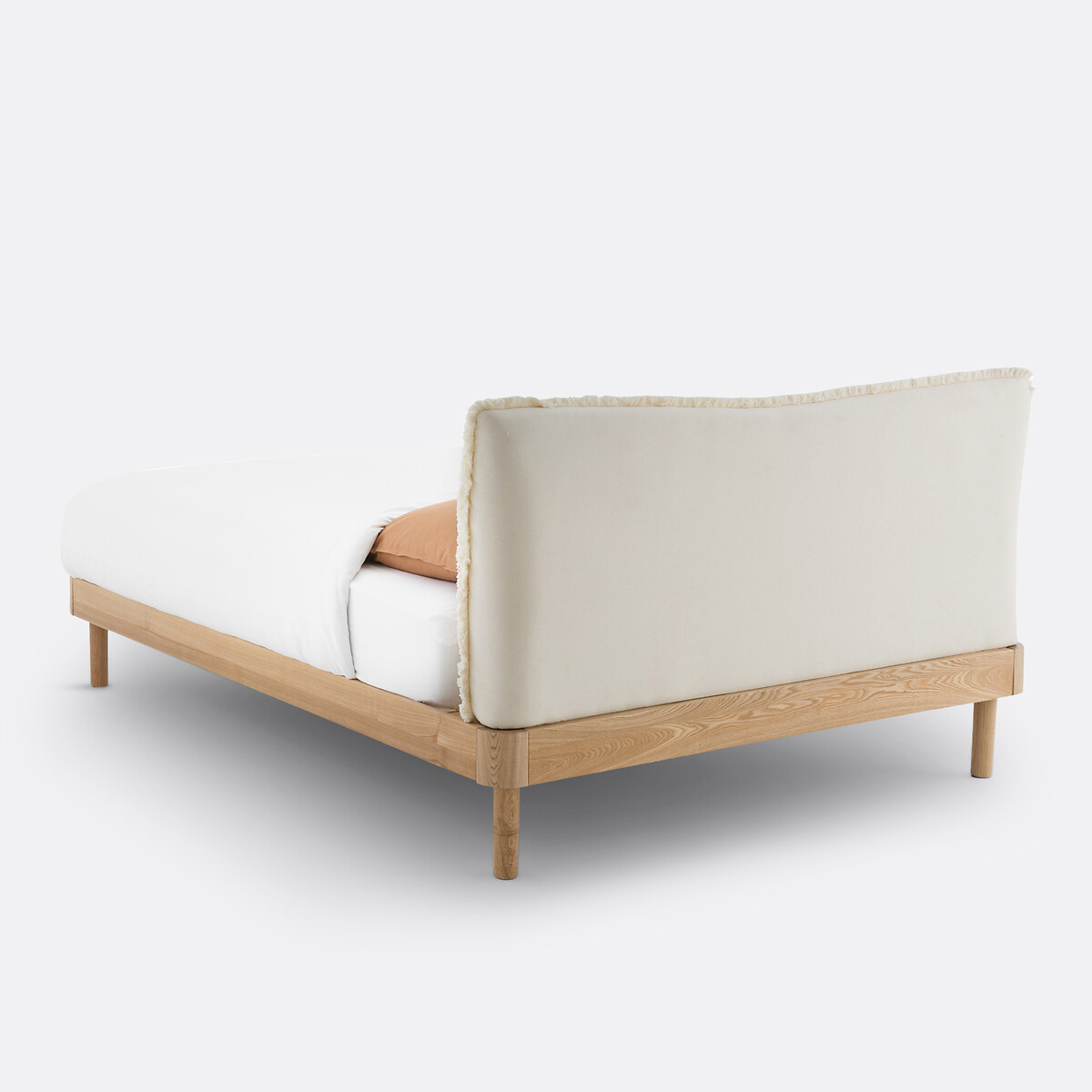 Bett Amedi mit Kopfteil und Lattenrost natur, LA REDOUTE INTERIEURS