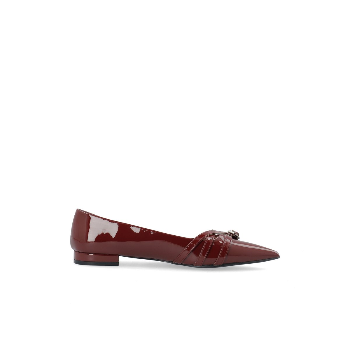 Ballerines rouge - burgundy, BIANCO