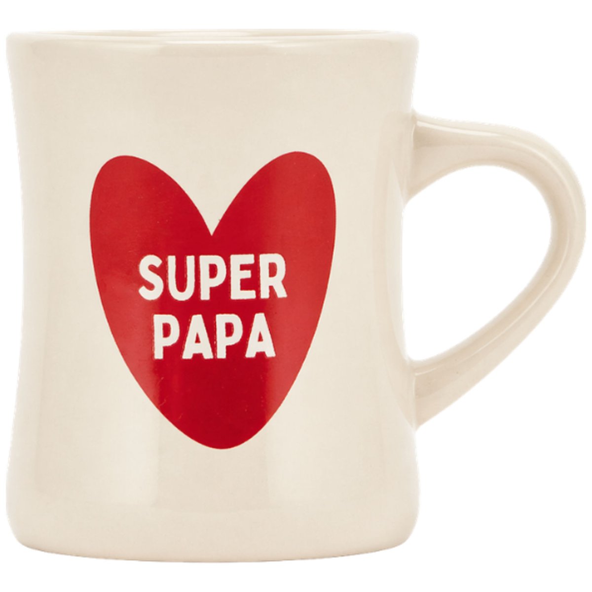 Mug rouge, écru, ATELIER WAGRAM