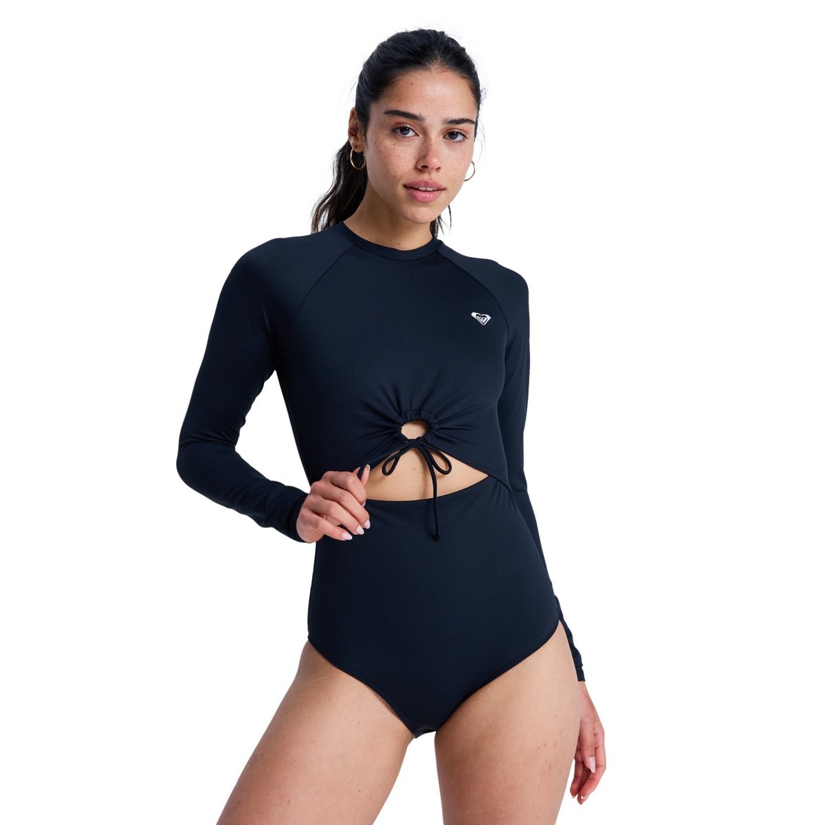 Maillot une pièce manches longues BEACH ESSENTIAL. noir anthracite, ROXY