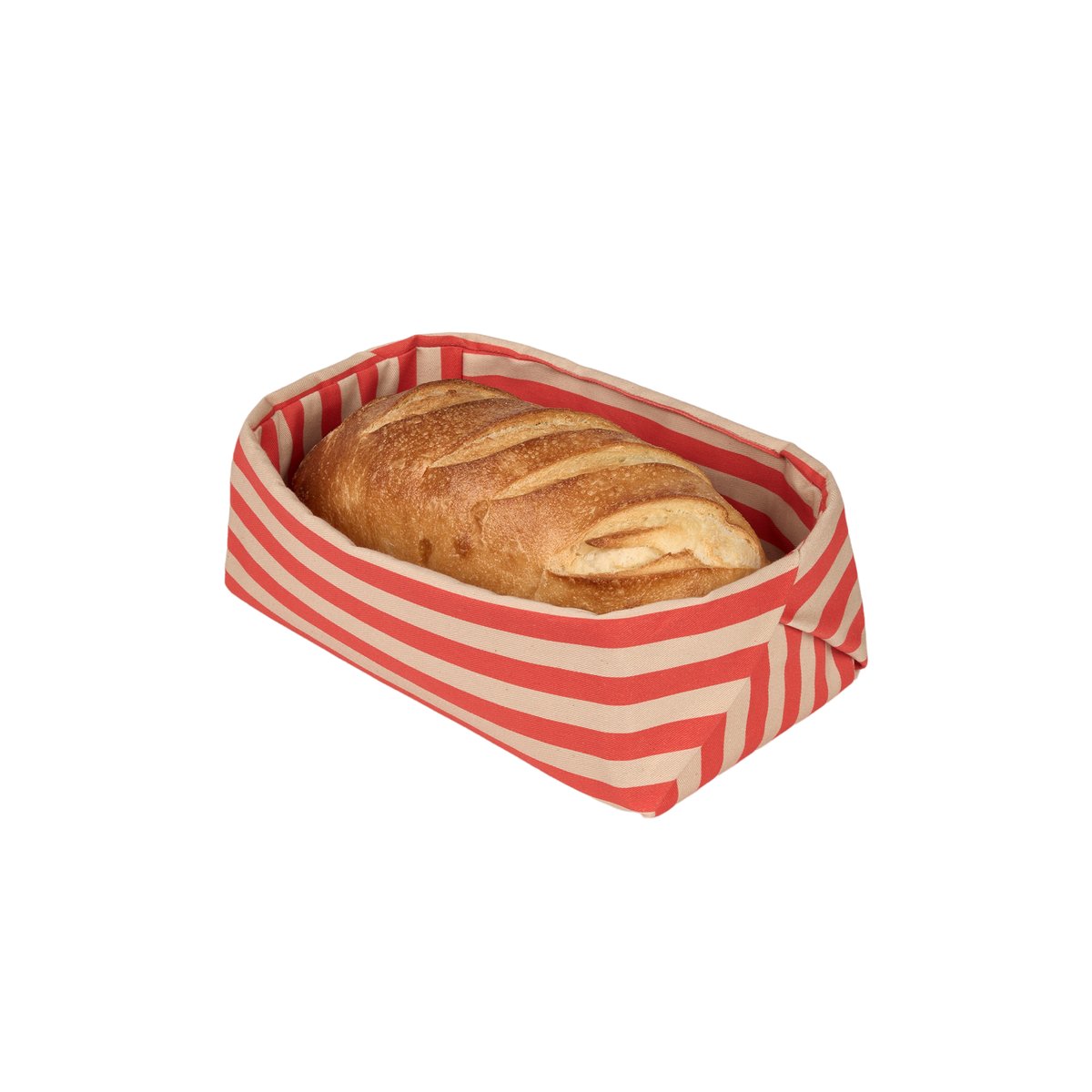 Panier à Pain rayures rouges, NOBODINOZ