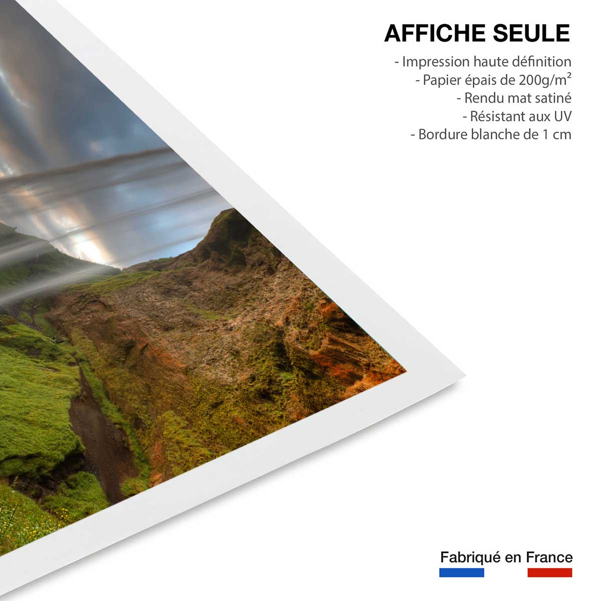 Affiche de Seljlandsfoss affiche seule, HEXOA