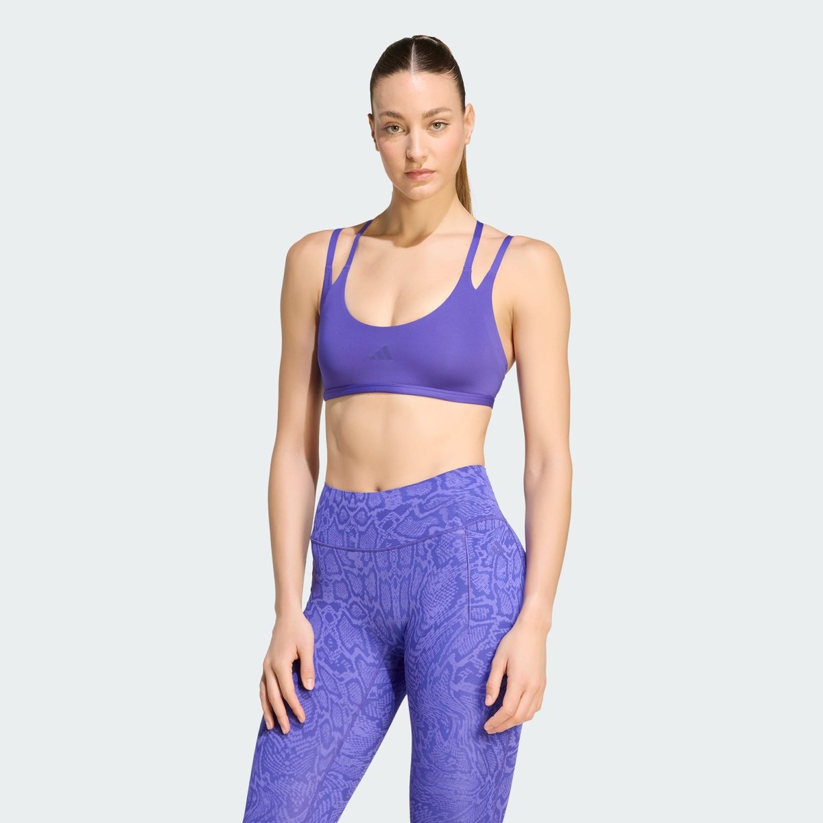 Brassière À Bretelles Optime Workout Maintien Léger Brassière À Bretelles Optime Workout Maintien Léger pure purple, adidas Performance