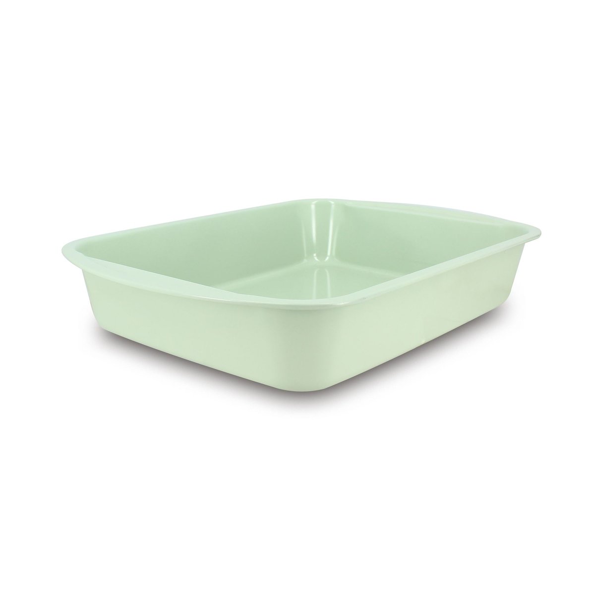 Plat à rotir 40x28cm en acier carbone, COLORAMA céladon, MENASTYL