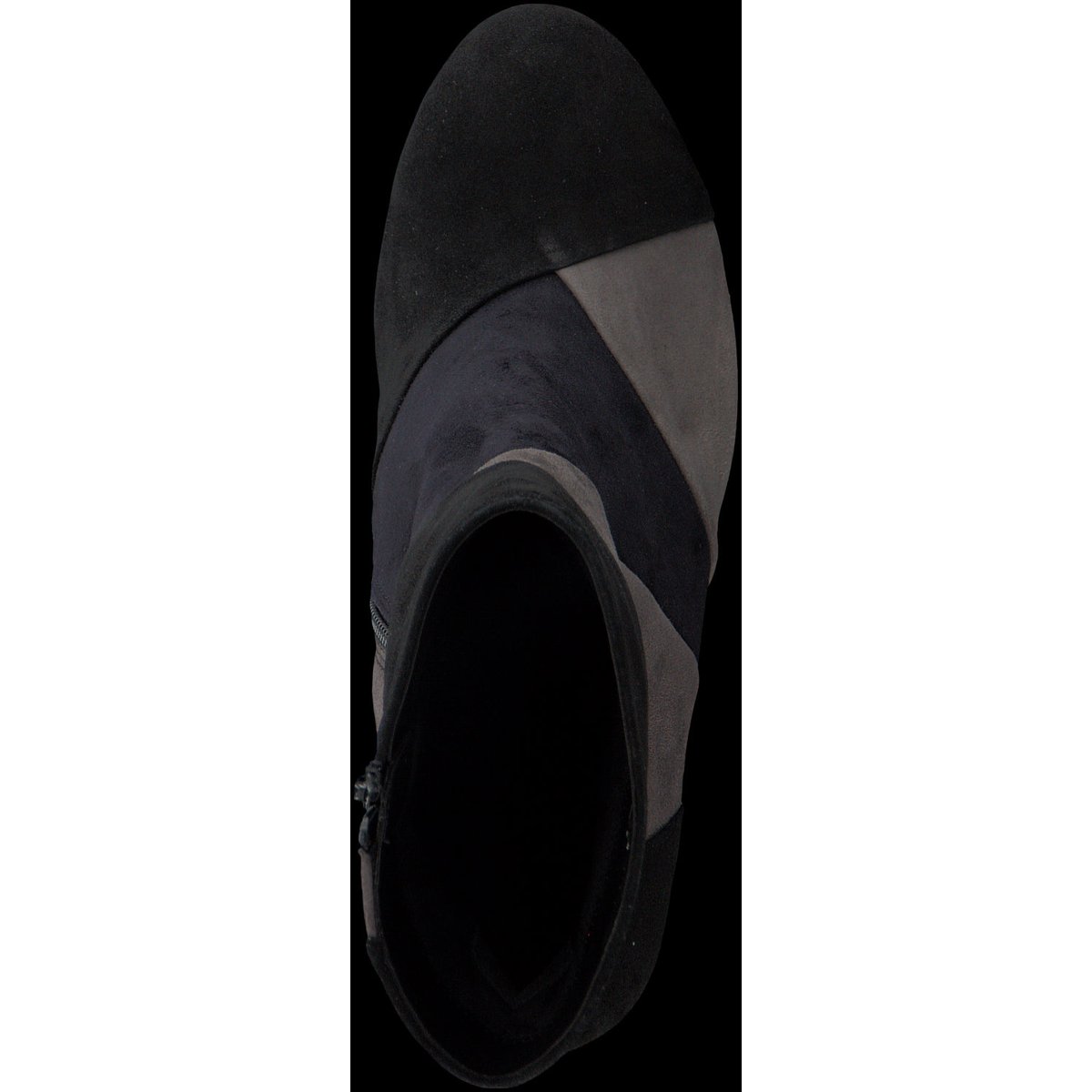 Bottines en velours noir velours, GABOR