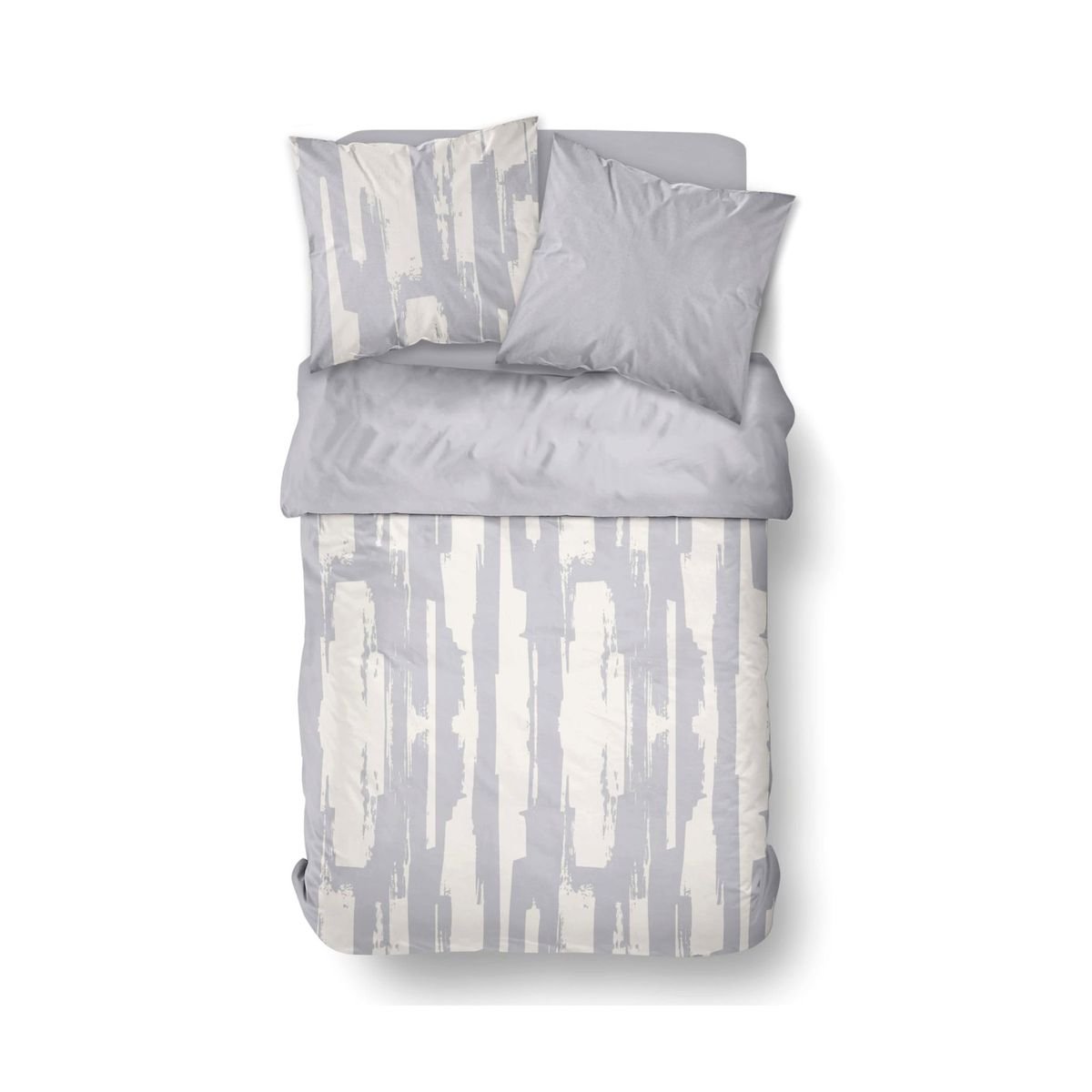 Parure de lit imprimé Rayures Coton SUNSHINE JOSH bleu, TODAY
