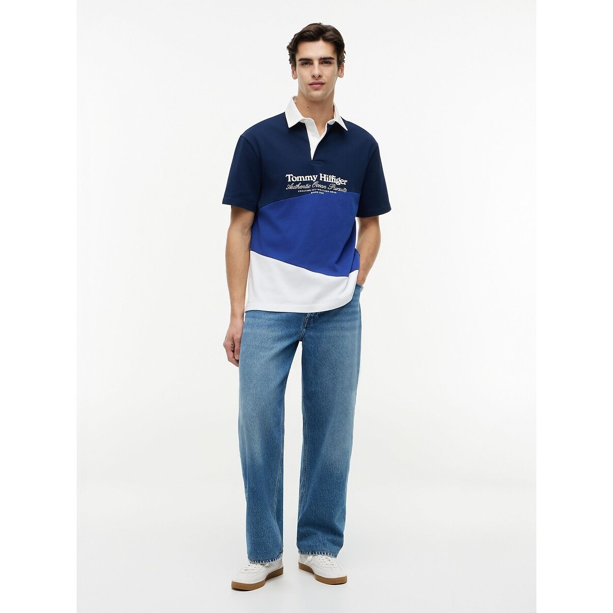 Polo de mangas curtas marinho, TOMMY HILFIGER