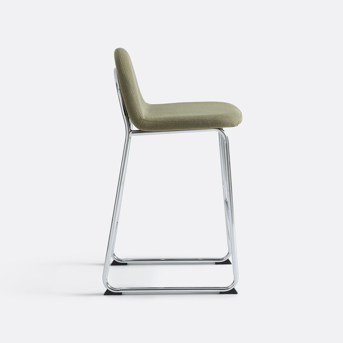 Sgabello da bar, gambe cromate, Marsso verde, LA REDOUTE INTERIEURS