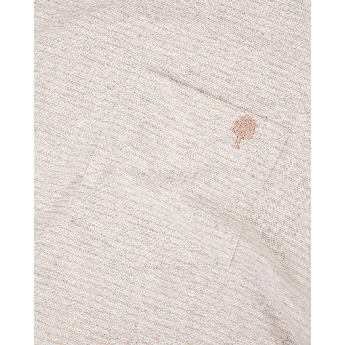 T-shirt OLONNE crème et beige clair, FAGUO